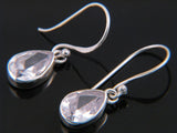 Cubic Zirconia Teardrop .925 Sterling Silver Earring - Essentially Silver Jewelry