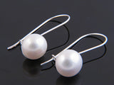 Pearl Sterling Silver Drop Earrings - Essentially Silver Jewelry
