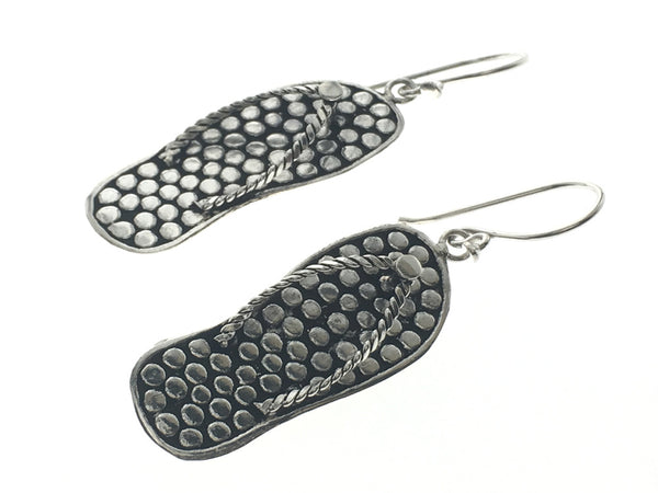 Thong Dotted Sterling Silver Earring