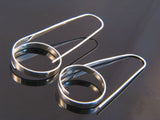 Hooped Paperclip 20mm Sterling Silver Earrings - Essentially Silver Jewelry