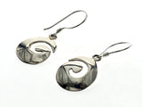 Swirl .925 Sterling Silver Earrings