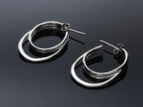 Hoop Double .925 Sterling Silver Earring - Essentially Silver Jewelry
