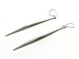Pointed Bar Sterling Silver Earrings