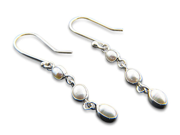 Pearl Freshwater .925 Sterling Silver Earrings - Essentially Silver Jewelry
