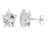 Star Cubic Zirconia Sterling Silver Studs - Essentially Silver Jewelry