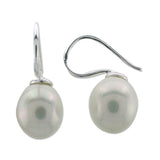 Pearl Drop 12mm Sterling Silver Earring - Essentially Silver Jewelry