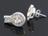 Crystal Halogen Sterling Silver Earrings - Essentially Silver Jewelry