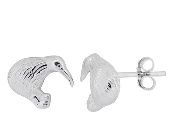 Kiwi Stud .925 Sterling Silver Earrings - Essentially Silver Jewelry