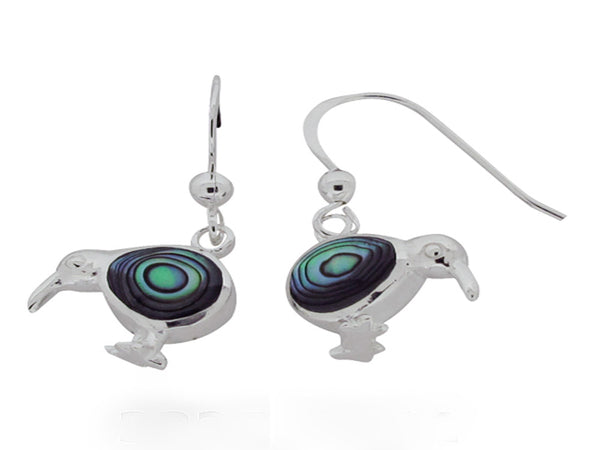 Paua Kiwi Sterling Silver Earrings - Essentially Silver Jewelry