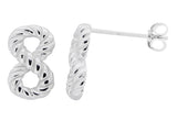 Infinity Sterling Silver Stud Earrings - Essentially Silver Jewelry