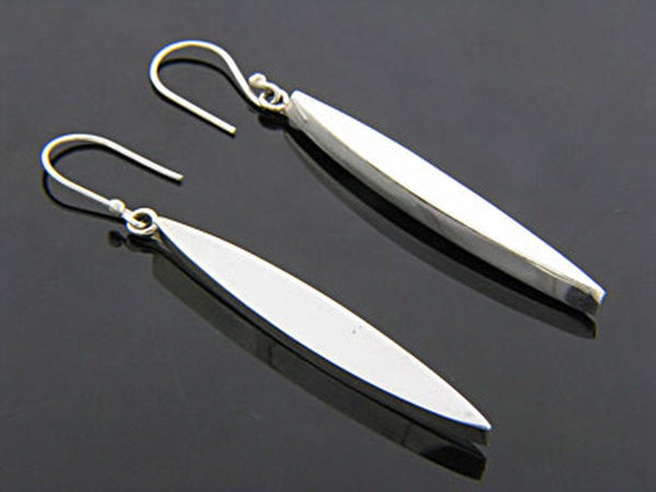 Solid .925 Sterling Silver Oval Earrings - Essentially Silver Jewelry
