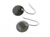 Round Sterling Silver Disc Earrings