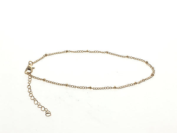 Gold Plated Ball Anklet