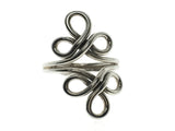 Fancy Wire Flower Sterling Silver Ring - Essentially Silver Jewelry
