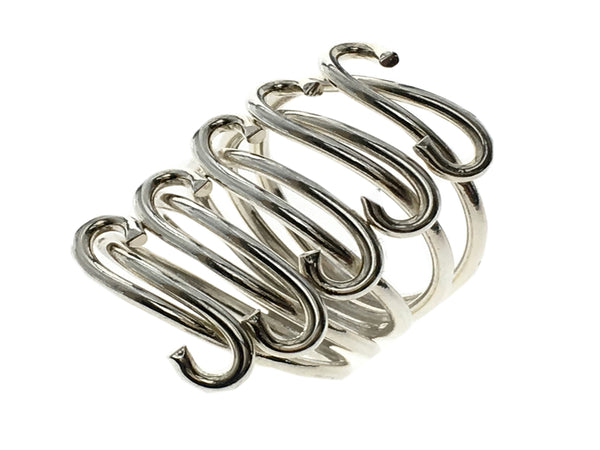 Looped 5 Spring .925 Sterling Silver Ring - Essentially Silver Jewelry