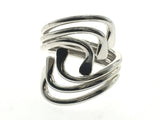Triple Leaf Front Sterling Silver Ring - Essentially Silver Jewelry