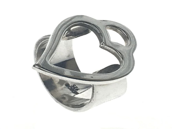 Heart Open .925 Sterling Silver Ring - Essentially Silver Jewelry
