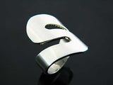 Swirl Shaped Sterling Silver Ring - Essentially Silver Jewelry