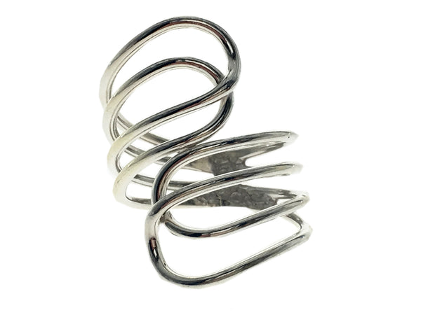 Four Wire Wrap .925 Sterling Silver Ring - Essentially Silver Jewelry