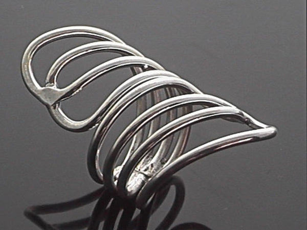 Four Wire Wrap .925 Sterling Silver Ring - Essentially Silver Jewelry