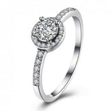 Cubic Zirconia Round Sterling Silver Ring - Essentially Silver Jewelry