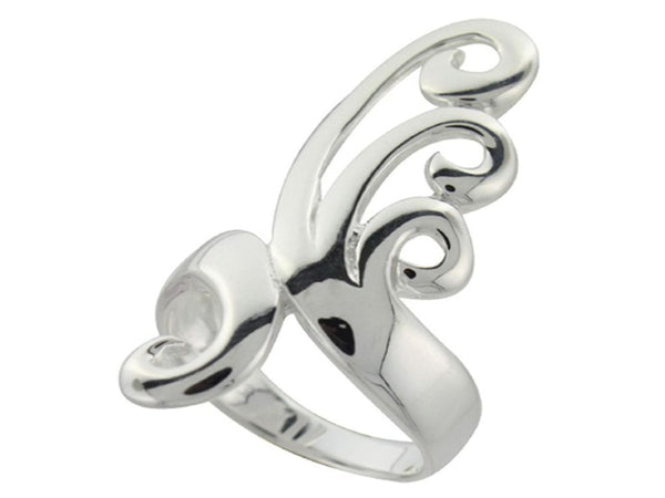 Frond Wrap .925 Sterling Silver Ring - Essentially Silver Jewelry