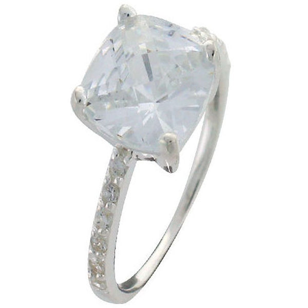 Cubic Zirconia Sterling Silver Stackable Ring - Essentially Silver Jewelry