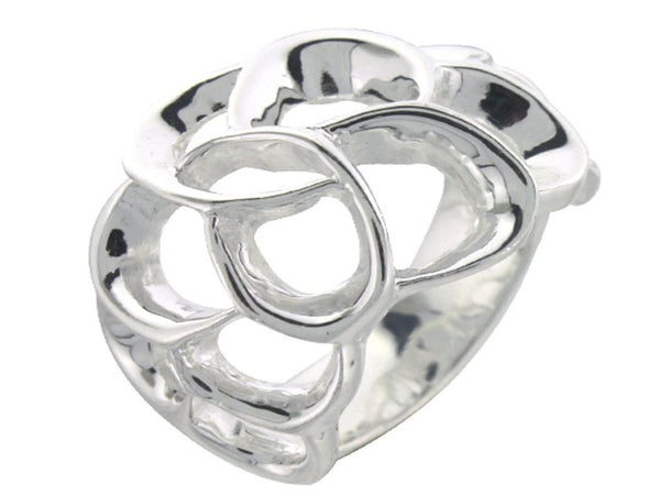 Interlocked .925 Sterling Silver Ring - Essentially Silver Jewelry