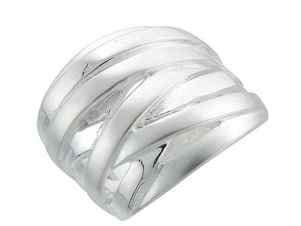 Plaited Matte .925 Sterling Silver Ring - Essentially Silver Jewelry