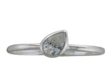 Cubic Zirconia Petal .925 Sterling Silver Stackable Ring - Essentially Silver Jewelry