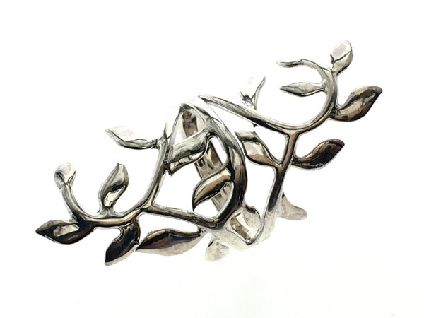 Leafy Branch .925 Sterling Silver Ring - Essentially Silver Jewelry