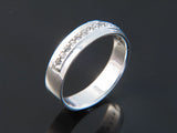 Crystal 5mm Sterling Silver Band - Essentially Silver Jewelry