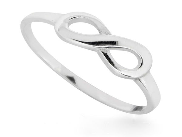 Midi Infinity Sterling Silver Ring - Essentially Silver Jewelry