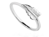 Midi Leaf .925 Sterling Silver Ring - Essentially Silver Jewelry