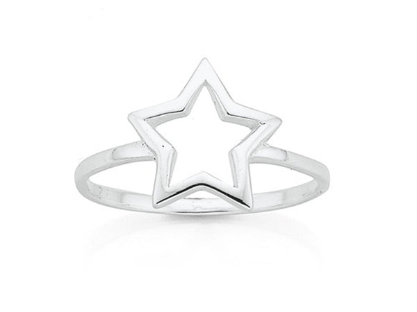 Star Midi .925 Sterling Silver Ring - Essentially Silver Jewelry
