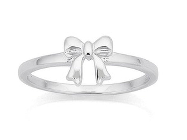 Midi Bow Sterling Silver Ring - Essentially Silver Jewelry
