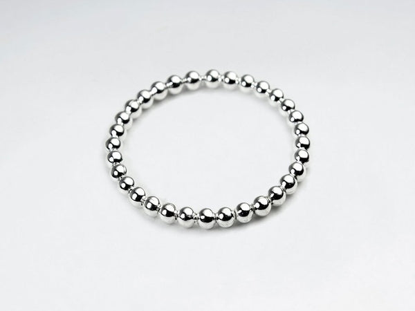 Sterling Silver Bead Thin Band