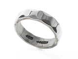 Hammered 5mm Sterling Silver Band