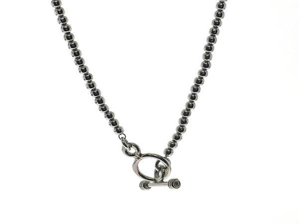 Ball 3/407mm 16' Toggle Clasp Sterling Silver Necklace - Essentially Silver Jewelry