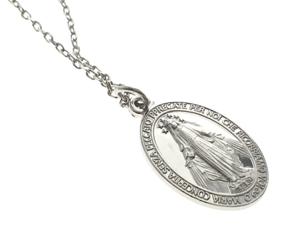 Mary Sterling Silver Pendant Necklace