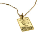 Coin 18K Gold Plated Sterling Silver Queen Elizabeth Necklace