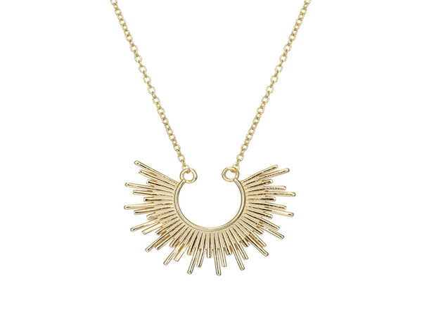 Gold Plated Sterling Silver Sunrise Necklace