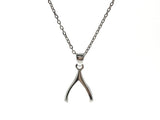 A Sterling Silver Wishbone Necklace