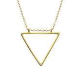 Gold Plated Triangle Sterling Silver Necklace