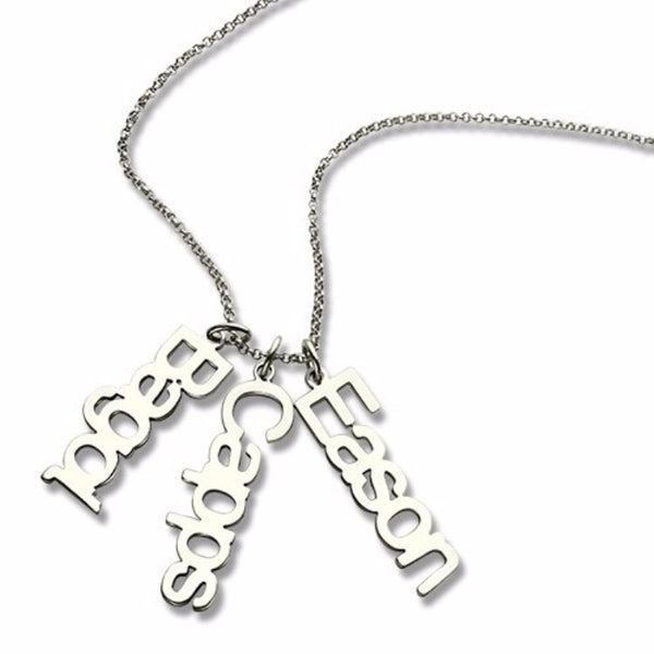 Personalized 925 Sterling Silver Article Name Brand Necklace