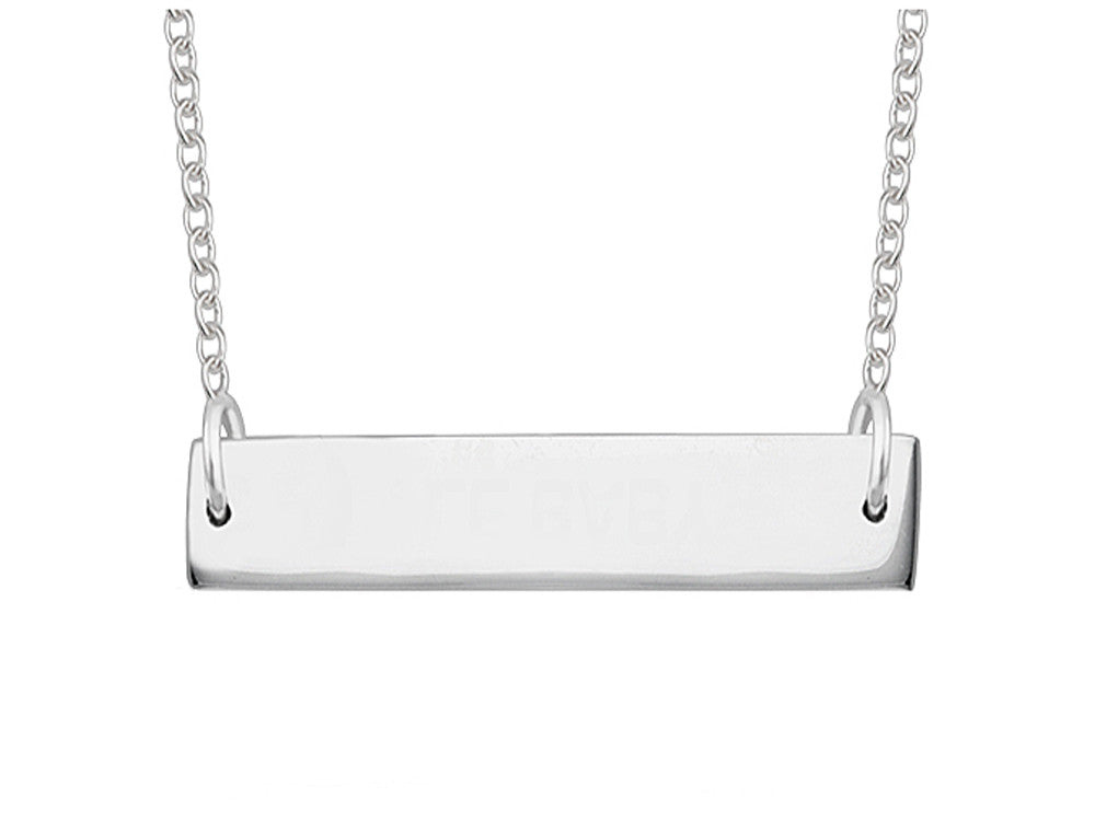 A Sterling Silver Nameplate Necklace - Essentially Silver Jewelry