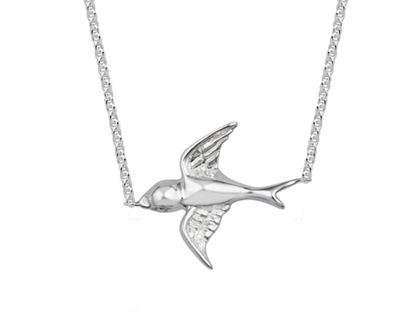 A Sterling Silver Bird Necklace - Essentially Silver Jewelry