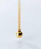 Gold Plated 18K Ball Sterling Silver Necklace