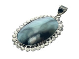 Mabe Dotted Framed Sterling Silver Pendant - Essentially Silver Jewelry