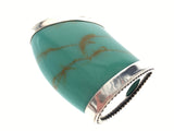 Turquoise Slide Sterling Silver Pendant - Essentially Silver Jewelry